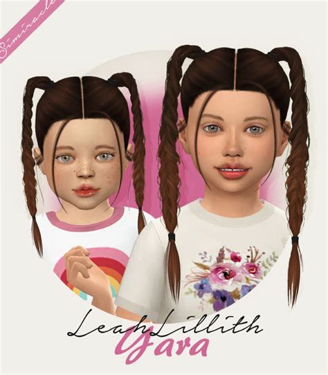 Leahlillith Yara Hair For Kids And Toddlers At Simiracle Sims 4 Updates