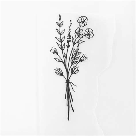 Quick Afternoon Doodle Wildflowers Wildflower Tattoo Flower Tattoo