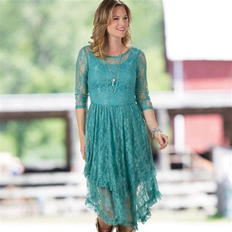 dusty turquoise fields lace dress dresses western dresses lace dress