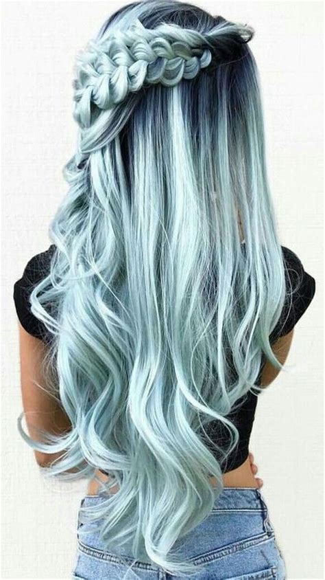 33 Blue Ombre Hair Color Trend In 2019 Blue Ombre Hair Light Hair