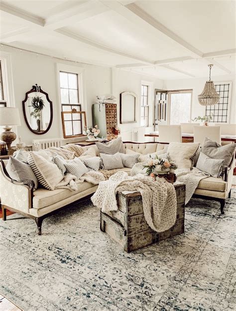 Vintage Farmhouse Charm Rustic Living Room Inspiration