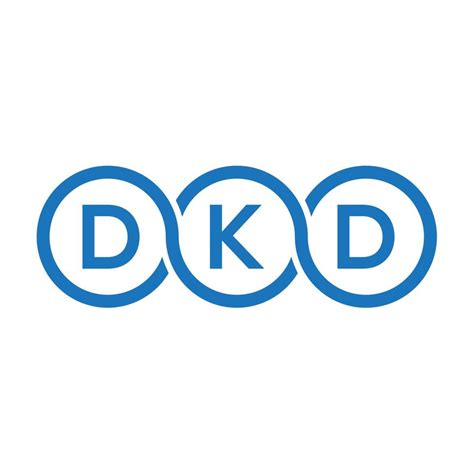 Dkd Letter Logo Design On Black Backgrounddkd Creative Initials Letter