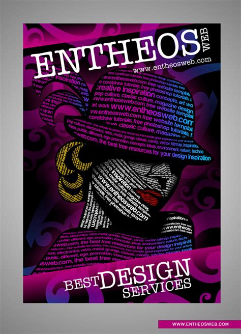 how to create a typography portrait design in coreldraw entheosweb