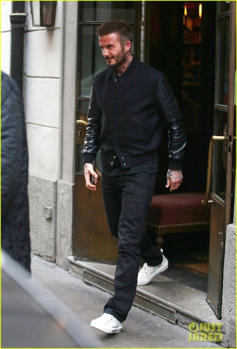 David Beckham Looks Suave In All Black For Lunch In Milan Photo