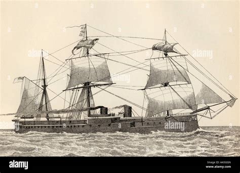 Hms Alexandra 9490 Tons Twin Screw British Battleship Launched 1875