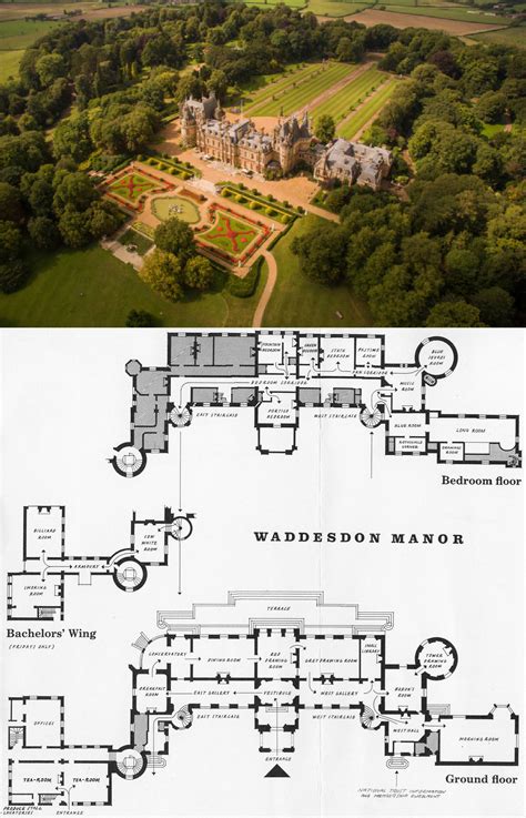 Waddesdon Manor England Mansion Floor Plan Castle Floor Plan