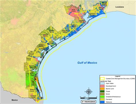 Maps Texas Coastal Best Management Practices Map Coastal Texas
