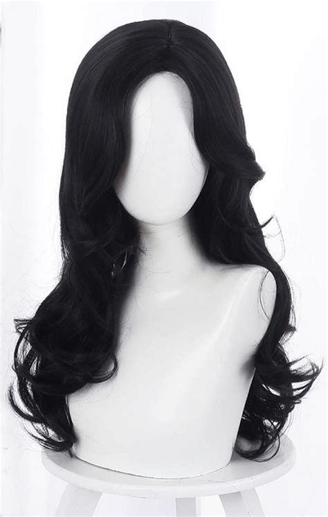 Custom Wigs Handmade Wigs Black Wig Long Wigs Black Cosplay Etsy In 2021 Long Hair Wigs