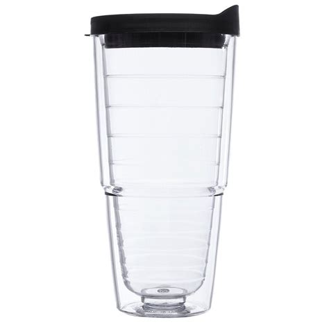 Diy 24 Oz Clear Double Wall Insulated Tumbler With Black Lid And Etsy