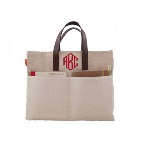 Monogram Jute Tote Personalized Natural Jute Tote With Front Etsy
