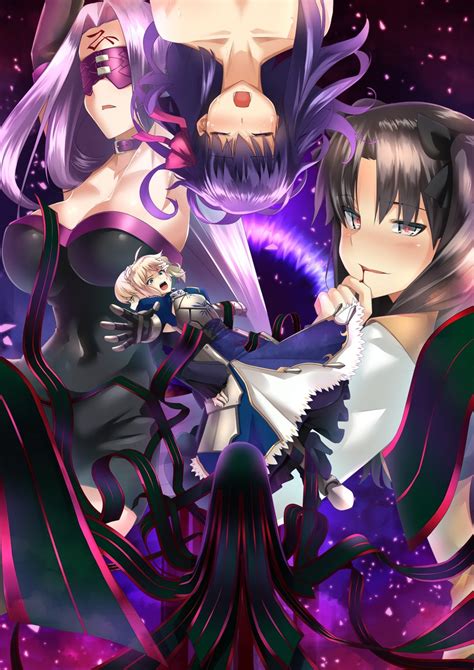 Artoria Pendragon Saber Tohsaka Rin Matou Sakura Medusa And 3 More Fate And 1 More Drawn