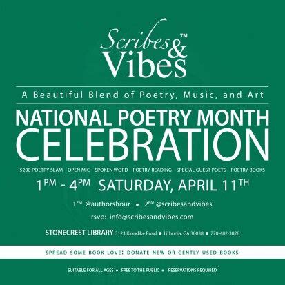 What is a poem appreciation? @scribesandvibes NATIONAL POETRY MONTH CELEBRATION, April ...