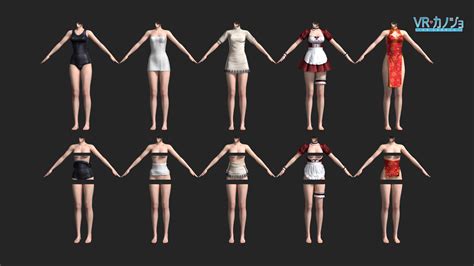 Vr Kanojo Costume Swimsuit Tutleneck Dress Downloads Skyrim