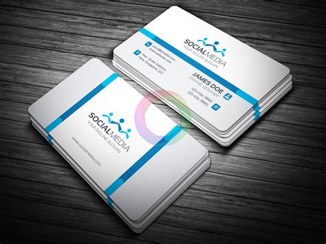 Social Media Business Card Template · Graphic Yard Graphic Templates