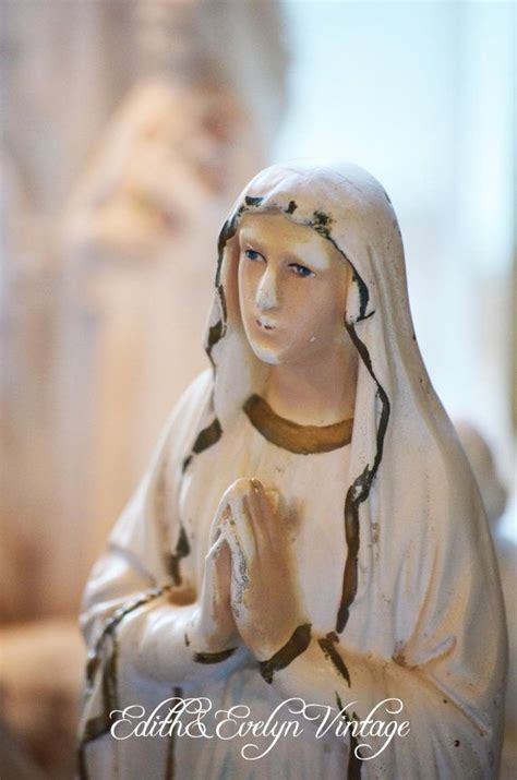 Wisma lourdes also houses the parochial house. Vintage French Our Lady of Lourdes Statue, from France ...