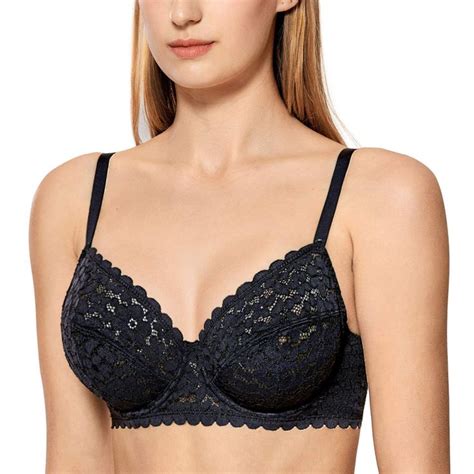 dobreva women s lace bra plus size minimizer sexy full coverage underwire unlined in 2022 lace