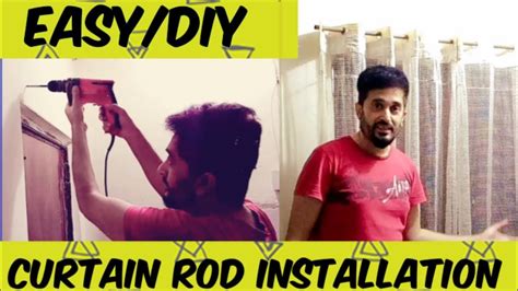 Video covers how to install the curtain. Installing Curtains Rod | Hang Curtain Rod | Easy DIY ...