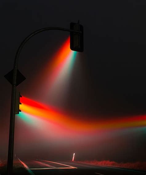Lucas Zimmermanns Surreal Traffic Lights Illuminate Misty German