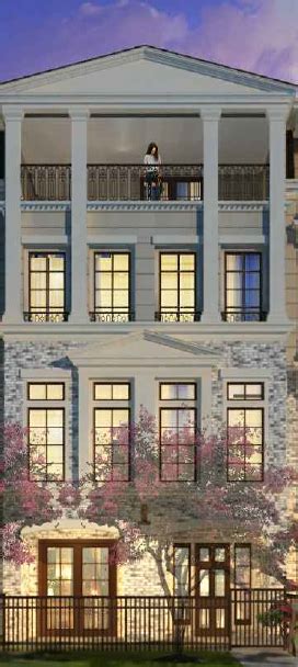 Four Story Townhome Plan Preston Wood And Associates