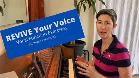 Revive Your Voice Vocal Function Exercises Stemple Voice Rehab