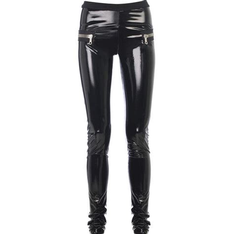 Les Chiffoniers Pvc Leggings 180 Liked On Polyvore Featuring Pants