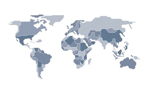 Mapa Del Mundo Vector Premium
