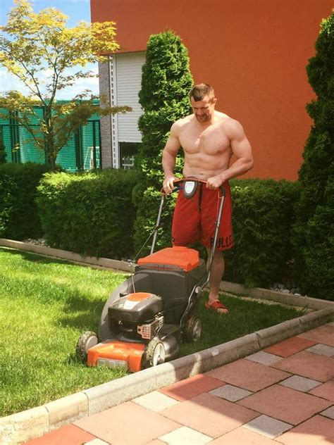 This Picture Of Mirko Cro Cop Mowing His Lawn Shirtless Is Hot Sex