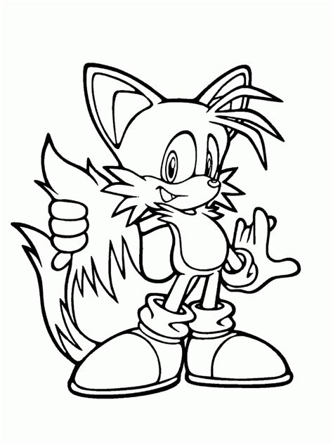 Sonic Tails Coloring Pages - Coloring Home