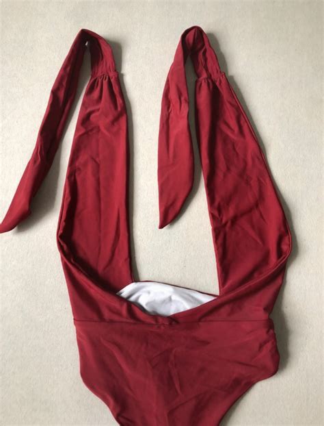 Asos Red Swimsuit Merchino