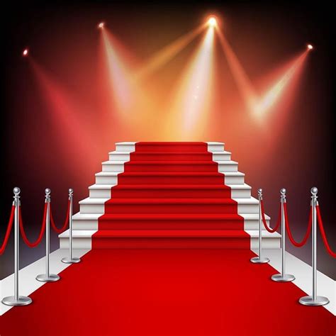 Red Carpet Lighting Stage Backdrops For Photography Lv 901 Red Carpet