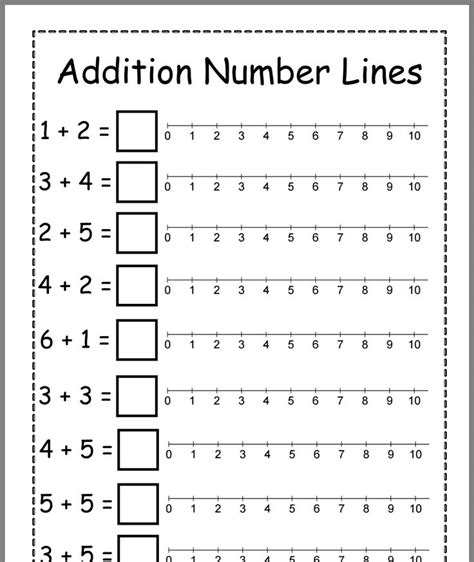 Number Lines For First Graders