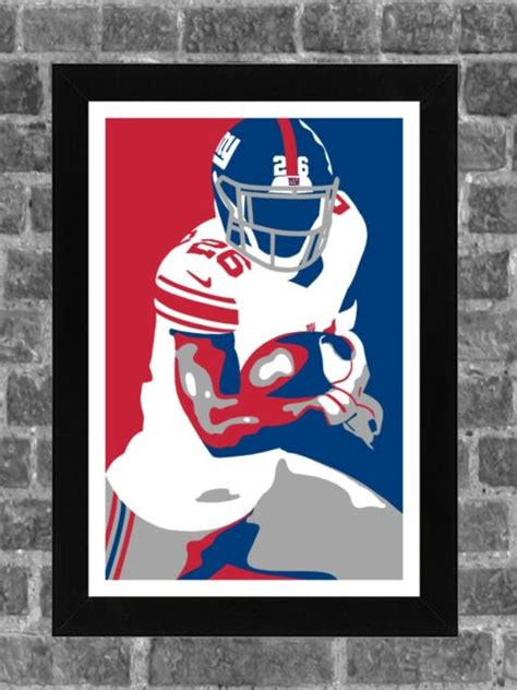 New York Giants Saquon Barkley Sports Print Art 11x17 Ebay