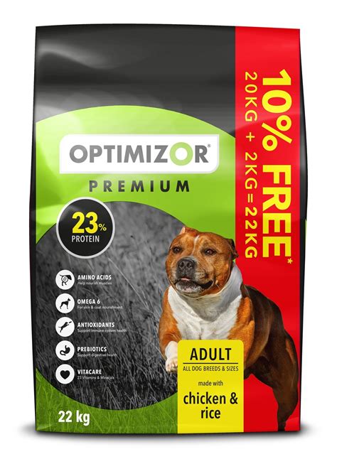 Optimizor Premium Dog Food 20kg 10 Free Agrimark