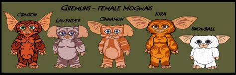 Gremlins Female Mogwais By Geargades On Deviantart