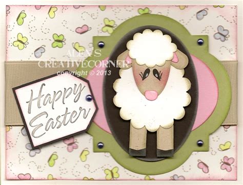 Alexs Creative Corner Spring Lamb Easter Card