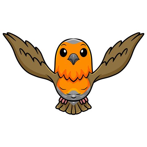 Cute Happy Bird Cartoon Flying 26403354 Vector Art At Vecteezy