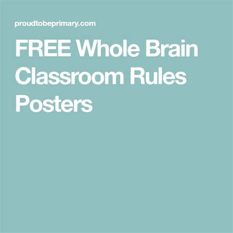 Whole Brain Teaching Rules That Just Make Sense Classroom Rules