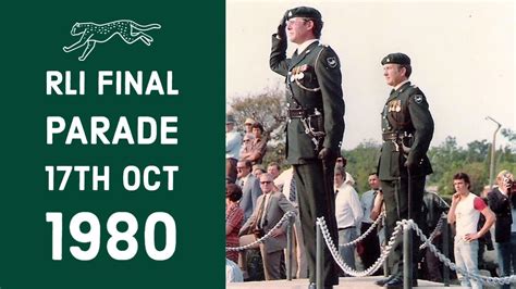 Rhodesian Light Infantry Final Parade Youtube