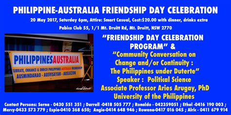 Philippines Australia Friendship Day 2017 Ausmindanao