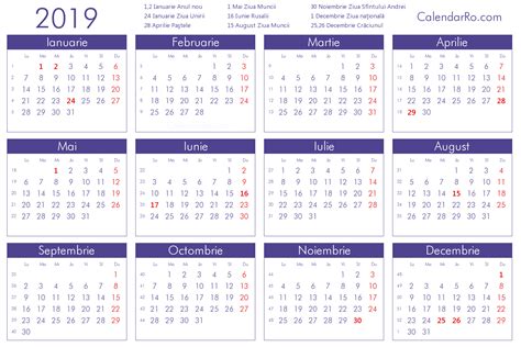 Imagini Pentru Calendar 2019 Romanesc Calendar Printables Printable