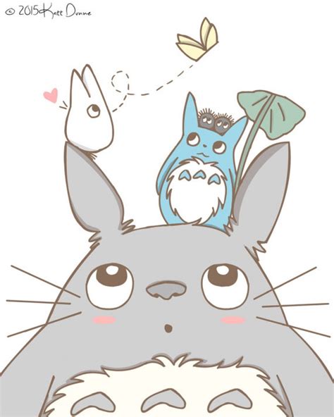 Cute Animal Drawings Kawaii Drawings Cute Drawings Studio Ghibli