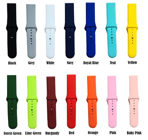 Dual Layered Silicone Apple Watch Bands Laser Blanks By Sweet Blaze