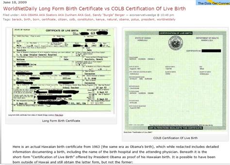 The long form does contain the birth time. The Bloody News: White House Releases Obama's Illeged Long ...