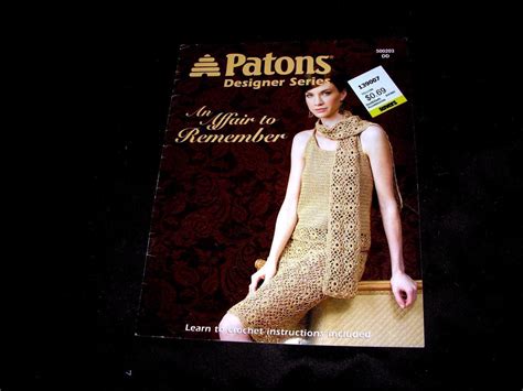 new crochet patterns craft book patons designer series affair remember dresses ebay