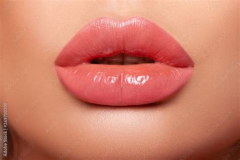 Sexy Plump Lips Close Up Lip Gloss Beautiful Perfect Makeup