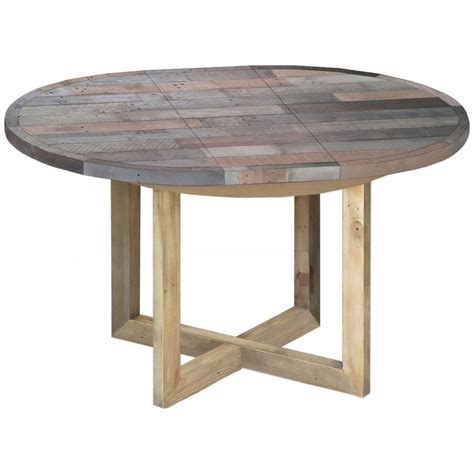 Modern contemporary light oak, rustic oak, ash and below you will find a variety of extendable dining table designs, from oak monastery tables that extend to seat up to 20 people, to. Sorrento Reclaimed Round Extending Table - Dining Room ...