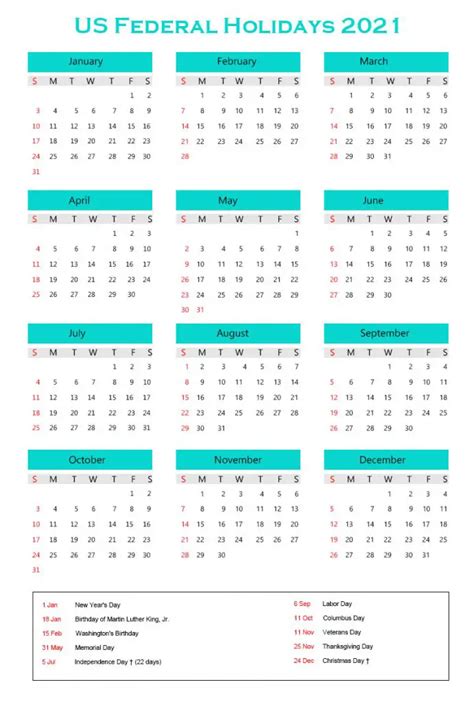Federal Holidays 2021 Archives The Holidays Calendar