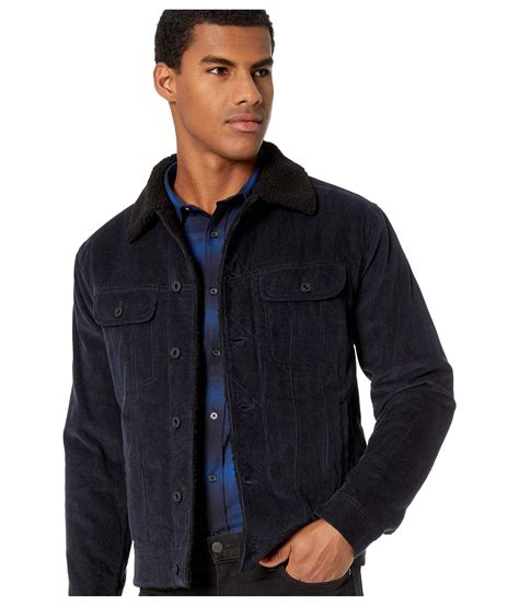 Vince Corduroy Trucker Jacket Coastal Coat In Blue For Men Lyst