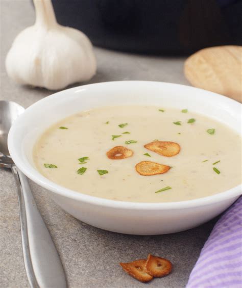 Creamy Garlic Potato Soup With 4 Cloves Per Serving Alisons Allspice