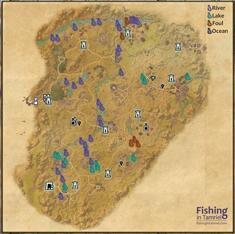 Aldmeri Dominion Fishing Maps Fishing In Tamriel